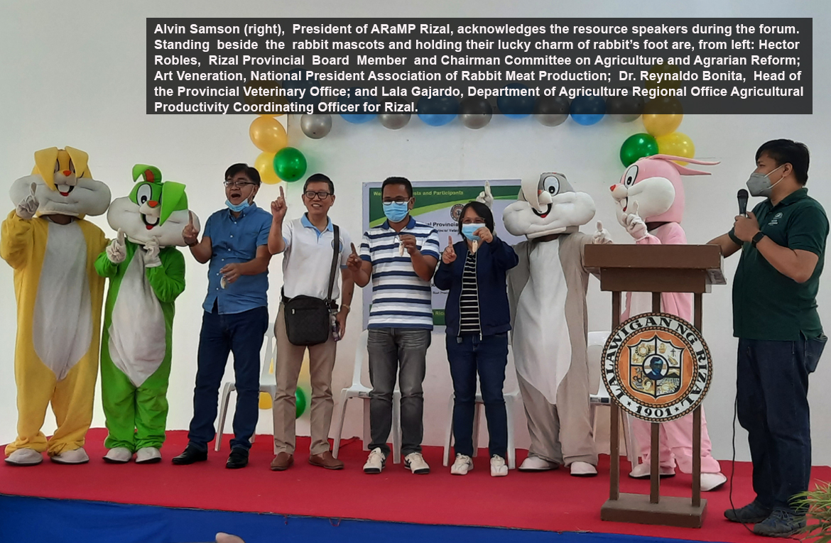 Rabbit raisers of Rizal conduct forum